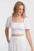 Koy Resort Miami Smocked Crop Top